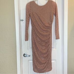 Dress The Population Mona Blush Dress Size Large